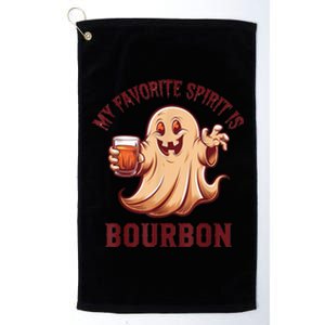 My Favorite Spirit Is Bourbon | Bourbon Lover Gifts Platinum Collection Golf Towel