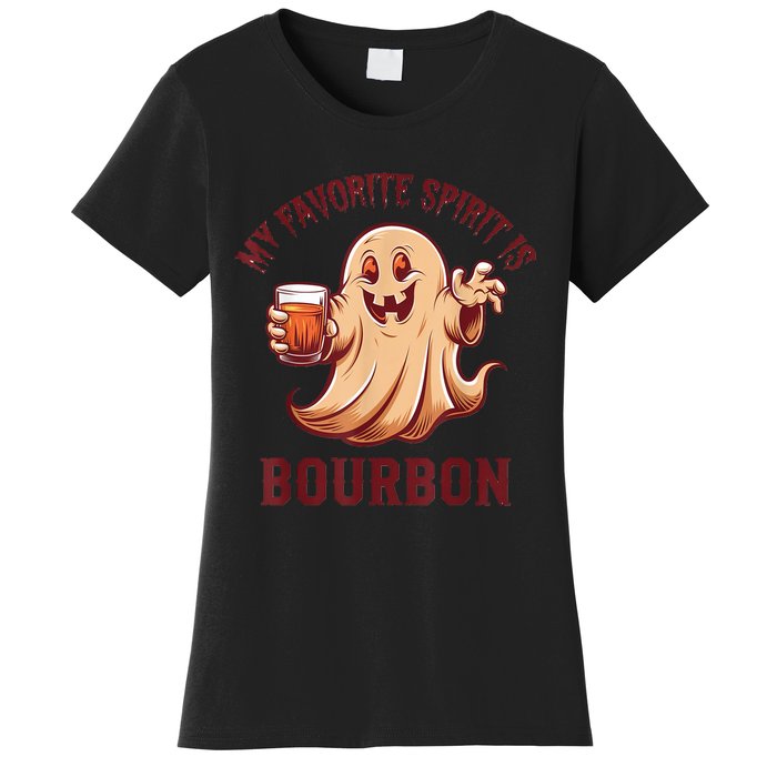 My Favorite Spirit Is Bourbon | Bourbon Lover Gifts Women's T-Shirt