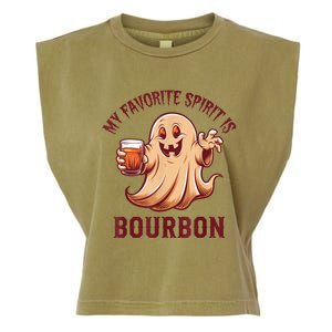 My Favorite Spirit Is Bourbon | Bourbon Lover Gifts Garment-Dyed Women's Muscle Tee