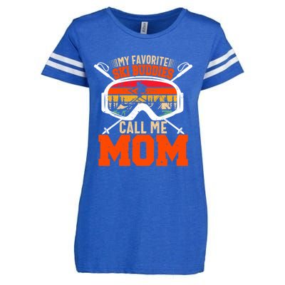 My Favorite Ski Buddies Call Me Mom Skiing Tee For Ski Mom Cool Gift Enza Ladies Jersey Football T-Shirt