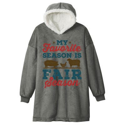 My Favorite Season is Fair Season State County Fair Hooded Wearable Blanket