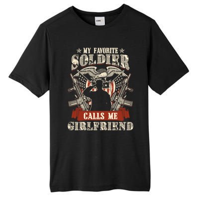 My Favorite Soldier Calls Me Friend Proud Army Family Meaningful Gift Tall Fusion ChromaSoft Performance T-Shirt