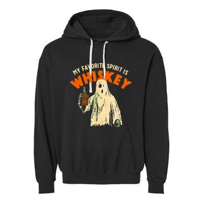 My Favorite Spirit Is Whiskey Garment-Dyed Fleece Hoodie