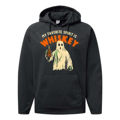 My Favorite Spirit Is Whiskey Performance Fleece Hoodie