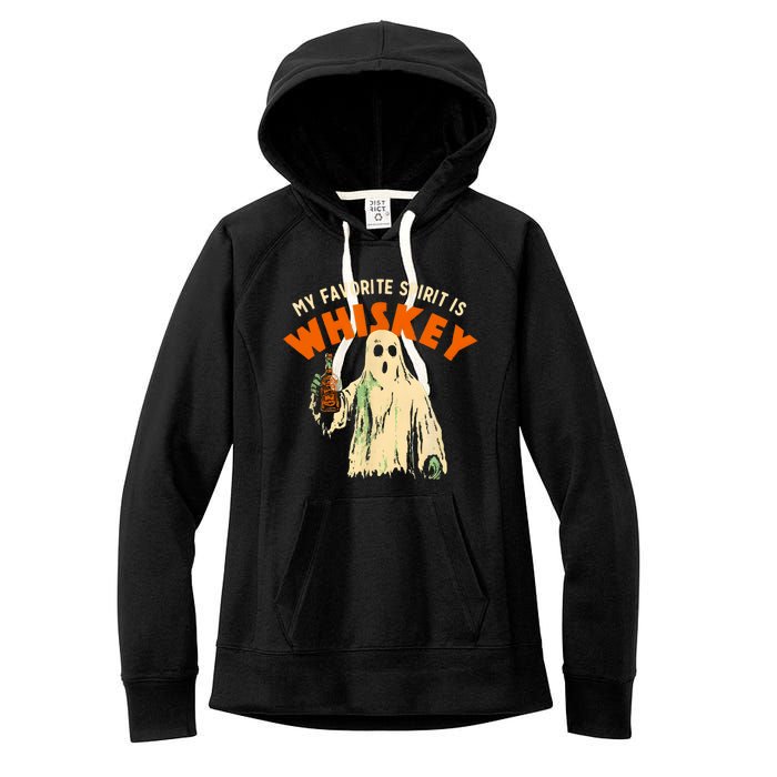 My Favorite Spirit Is Whiskey Women's Fleece Hoodie