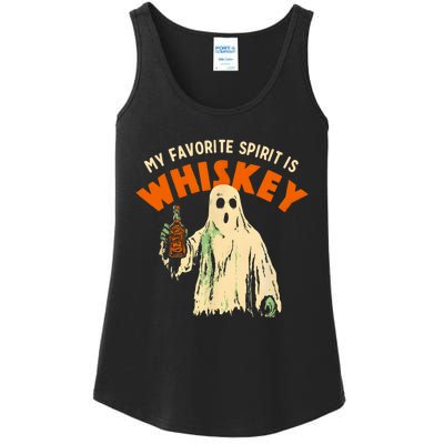 My Favorite Spirit Is Whiskey Ladies Essential Tank