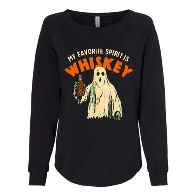 My Favorite Spirit Is Whiskey Womens California Wash Sweatshirt