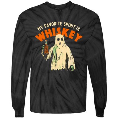 My Favorite Spirit Is Whiskey Tie-Dye Long Sleeve Shirt