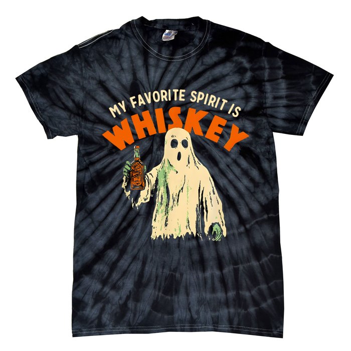 My Favorite Spirit Is Whiskey Tie-Dye T-Shirt