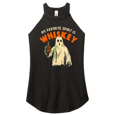 My Favorite Spirit Is Whiskey Women's Perfect Tri Rocker Tank