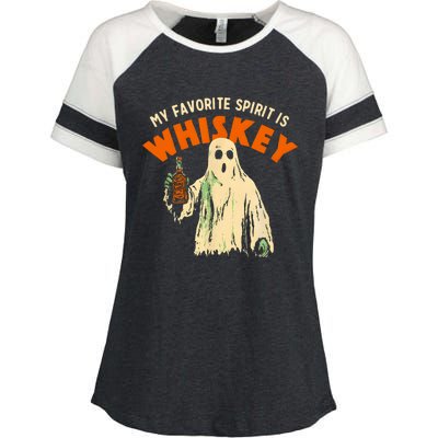 My Favorite Spirit Is Whiskey Enza Ladies Jersey Colorblock Tee