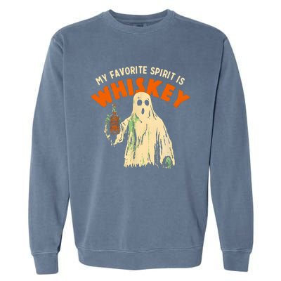 My Favorite Spirit Is Whiskey Garment-Dyed Sweatshirt