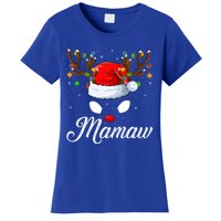 Matching Family Santa Hat Mamaw Reindeer Christmas Gift Women's T-Shirt