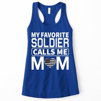 My Favorite Soldier Calls Me Mom Proud Army Mom Gift Womens Tank Top