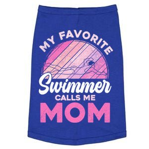 My Favorite Swimmer Calls Me Mom Mothers Day Retro Swimming Gift Doggie Tank