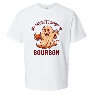 My Favorite Spirit Is Bourbon Bourbon Lover Gifts Sueded Cloud Jersey T-Shirt