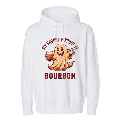 My Favorite Spirit Is Bourbon Bourbon Lover Gifts Garment-Dyed Fleece Hoodie