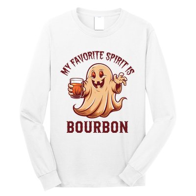 My Favorite Spirit Is Bourbon Bourbon Lover Gifts Long Sleeve Shirt