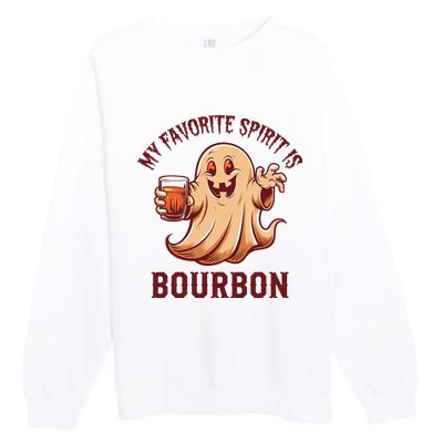 My Favorite Spirit Is Bourbon Bourbon Lover Gifts Premium Crewneck Sweatshirt