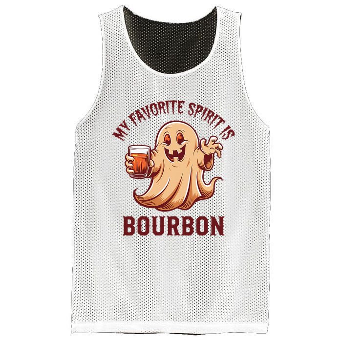 My Favorite Spirit Is Bourbon Bourbon Lover Gifts Mesh Reversible Basketball Jersey Tank