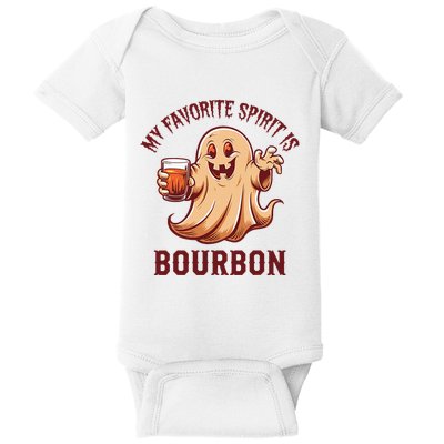 My Favorite Spirit Is Bourbon Bourbon Lover Gifts Baby Bodysuit