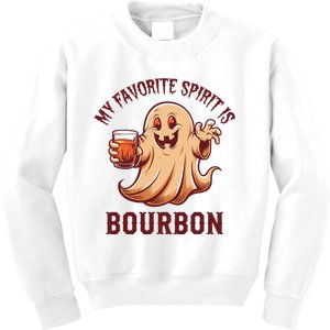 My Favorite Spirit Is Bourbon Bourbon Lover Gifts Kids Sweatshirt