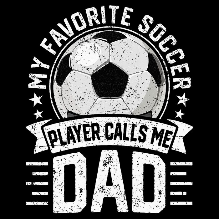 My Favorite Soccer Player Calls Me Dad FatherS Day Daddy Short Acrylic Beanie
