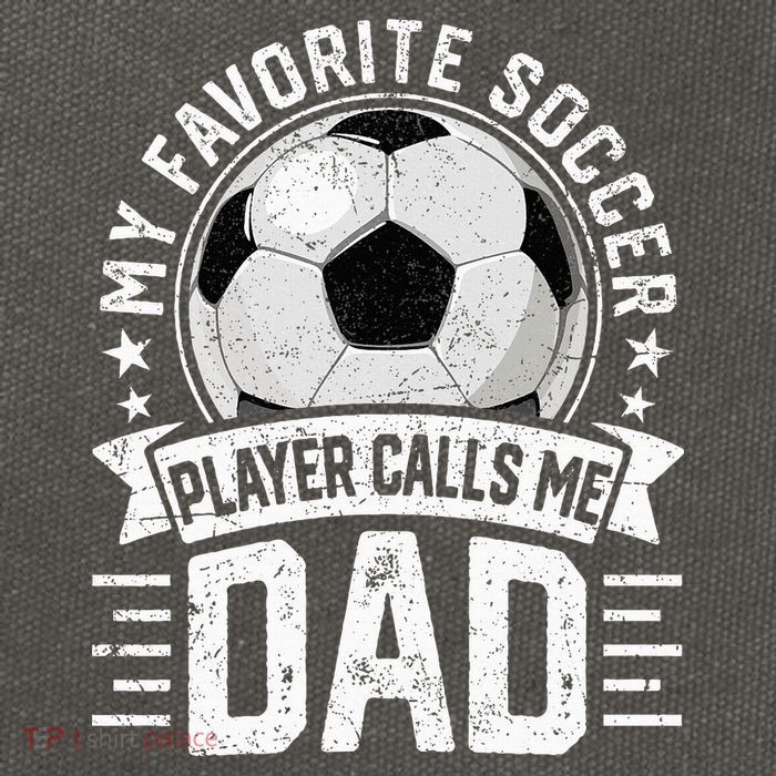 My Favorite Soccer Player Calls Me Dad FatherS Day Daddy Cotton Canvas Backpack