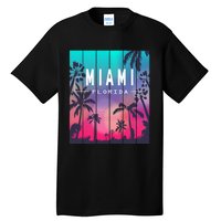 Miami Florida Sunset I Love Miami Beach Souvenir Tall T-Shirt