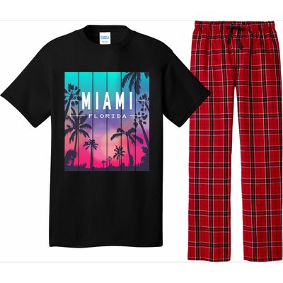 Miami Florida Sunset I Love Miami Beach Souvenir Pajama Set