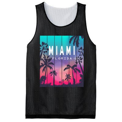 Miami Florida Sunset I Love Miami Beach Souvenir Mesh Reversible Basketball Jersey Tank