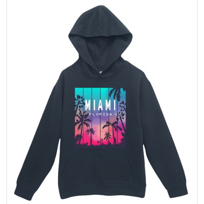 Miami Florida Sunset I Love Miami Beach Souvenir Urban Pullover Hoodie