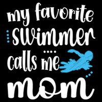 My Favorite Swimmer Calls Me Swim Mom Swimming Mama Gift Impact Tech Backpack