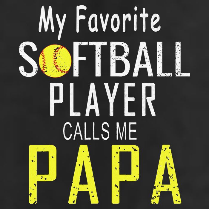 My Favorite Softball Player Calls Me Papa Father's Day Gift Adult Drive Performance Visor