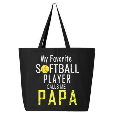 My Favorite Softball Player Calls Me Papa Father's Day Gift 25L Jumbo Tote