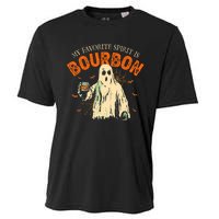 My Favorite Spirit Is Bourbon Funny Ghost Halloween Costume Cooling Performance Crew T-Shirt