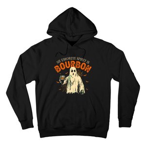 My Favorite Spirit Is Bourbon Funny Ghost Halloween Costume Hoodie