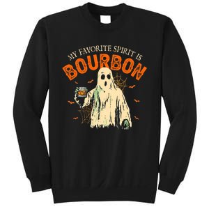 My Favorite Spirit Is Bourbon Funny Ghost Halloween Costume Sweatshirt