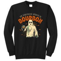 My Favorite Spirit Is Bourbon Funny Ghost Halloween Costume Sweatshirt