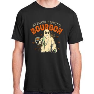 My Favorite Spirit Is Bourbon Funny Ghost Halloween Costume Adult ChromaSoft Performance T-Shirt