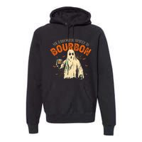 My Favorite Spirit Is Bourbon Funny Ghost Halloween Costume Premium Hoodie