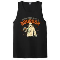 My Favorite Spirit Is Bourbon Funny Ghost Halloween Costume PosiCharge Competitor Tank