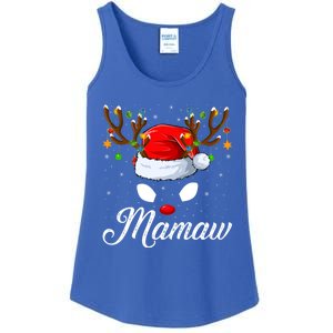 Matching Family Santa Hat Mamaw Reindeer Christmas Gift Ladies Essential Tank