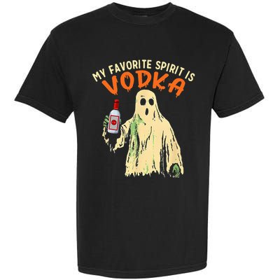 My Favorite Spirit Is Vodka Funny Halloween Party Adult Garment-Dyed Heavyweight T-Shirt