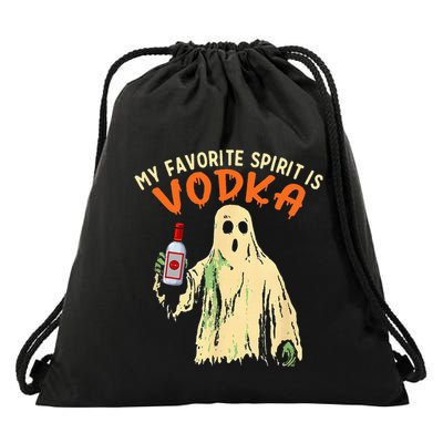 My Favorite Spirit Is Vodka Funny Halloween Party Adult Drawstring Bag