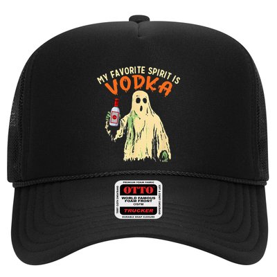 My Favorite Spirit Is Vodka Funny Halloween Party Adult Trucker Hat
