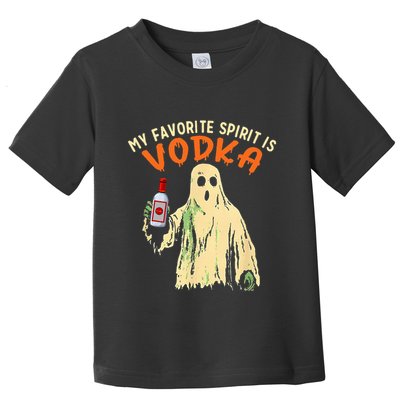 My Favorite Spirit Is Vodka Funny Halloween Party Adult Toddler T-Shirt