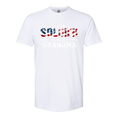 My Favorite Soldier Calls Me Grandma Gift Fathers Day Gift Softstyle® CVC T-Shirt