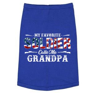 My Favorite Soldier Calls Me Grandpa Gift Fathers Day Meaningful Gift Doggie Tank