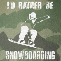 Mountains Funny Snowboarding I'd Rather Be Snowboarding Legacy Tie Dye Trucker Hat